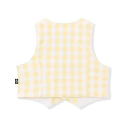 Tuxedo Vest in Gingham Chamomile