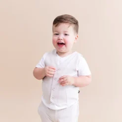 Tuxedo Vest in Oat
