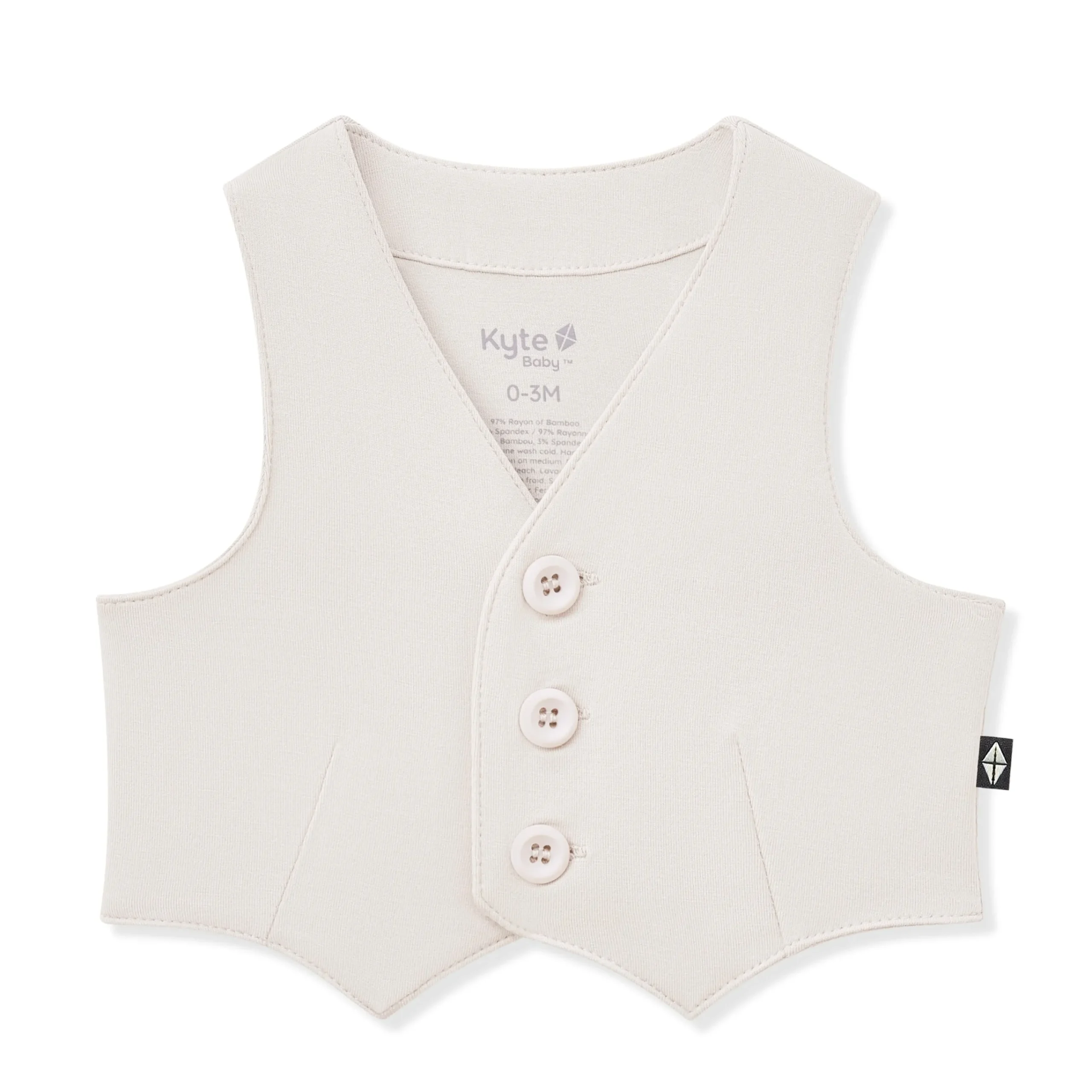 Tuxedo Vest in Oat