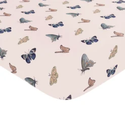 Twin Sheet in Blush Butterfly