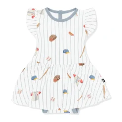 Twirl Bodysuit Dress in Home Run