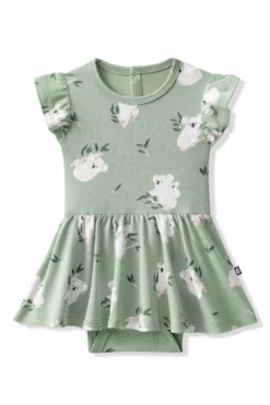 Twirl Bodysuit Dress in Koala