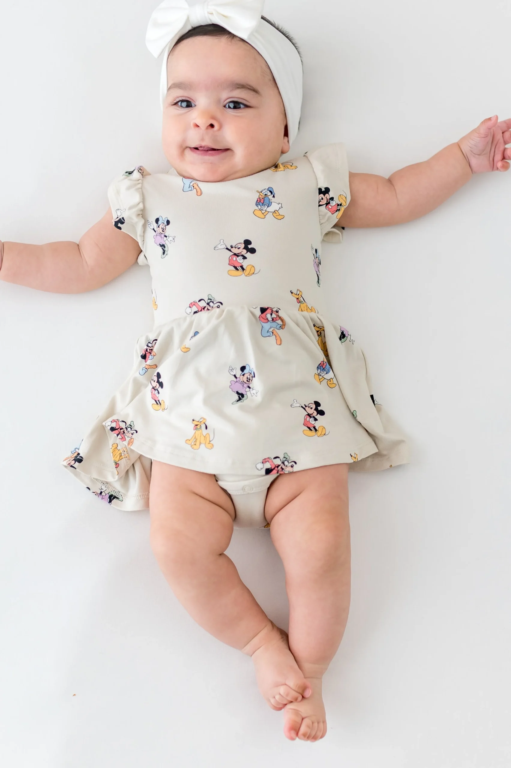 Twirl Bodysuit Dress in Mickey Mouse and Friends