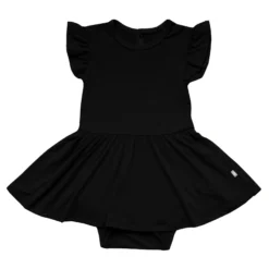 Twirl Bodysuit Dress in Midnight
