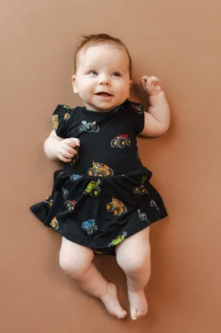 Twirl Bodysuit Dress in Monster Truck