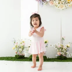 Twirl Bodysuit Dress in Sakura