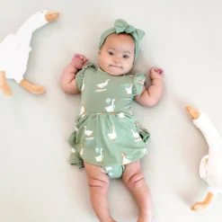Twirl Bodysuit Dress in Silly Goose