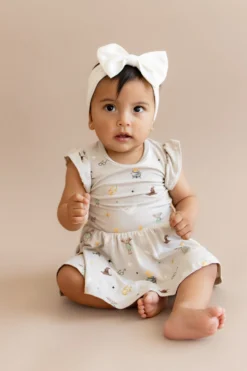 Twirl Bodysuit Dress in Starry Icon