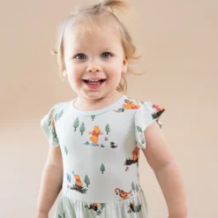 Twirl Bodysuit Dress in Winnie the Pooh Hundred Acre Wood