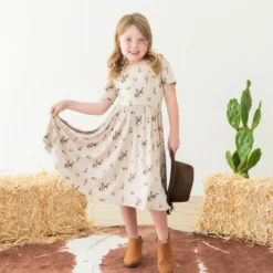 Twirl Dress in Classic Cowboy