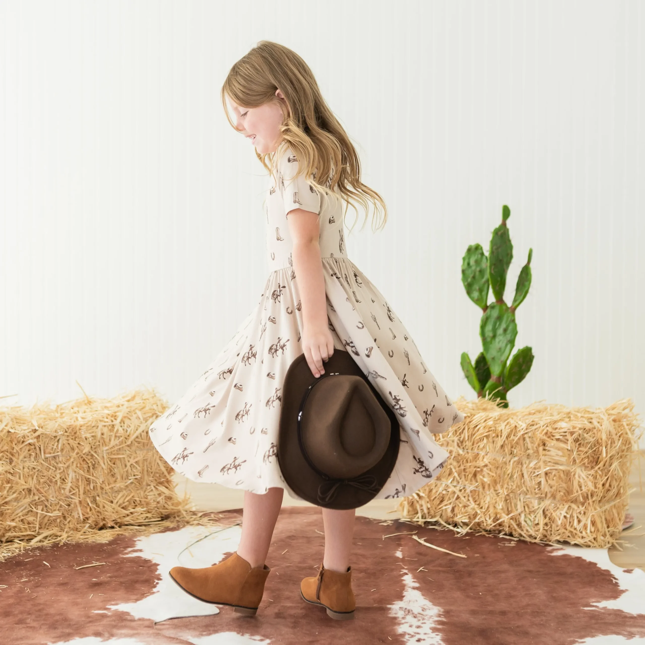 Twirl Dress in Classic Cowboy