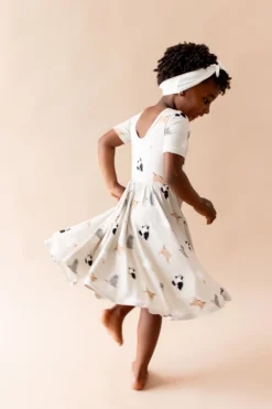Twirl Dress in Fluffy Cat
