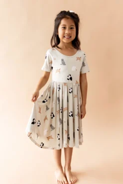 Twirl Dress in Fluffy Cat