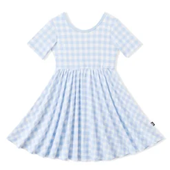 Twirl Dress in Gingham Breeze