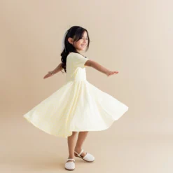 Twirl Dress in Gingham Chamomile