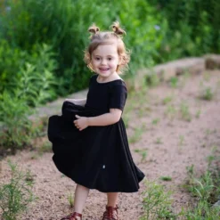 Twirl Dress in Midnight