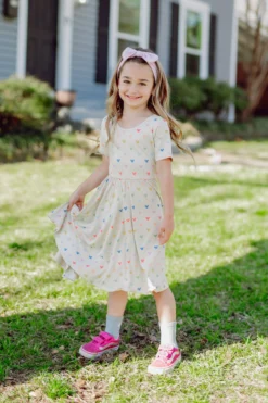 Twirl Dress in Pastel Mickey Mouse
