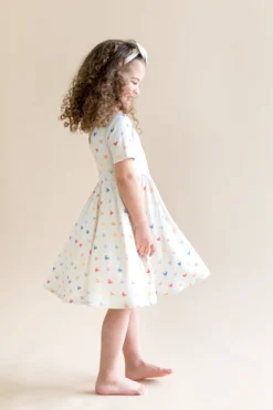 Twirl Dress in Pastel Mickey Mouse