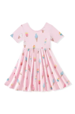 Twirl Dress in Sakura Ice Cream