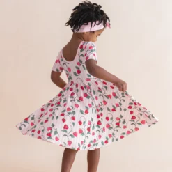 Twirl Dress in Strawberry Fields