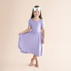 Twirl Dress in Taro