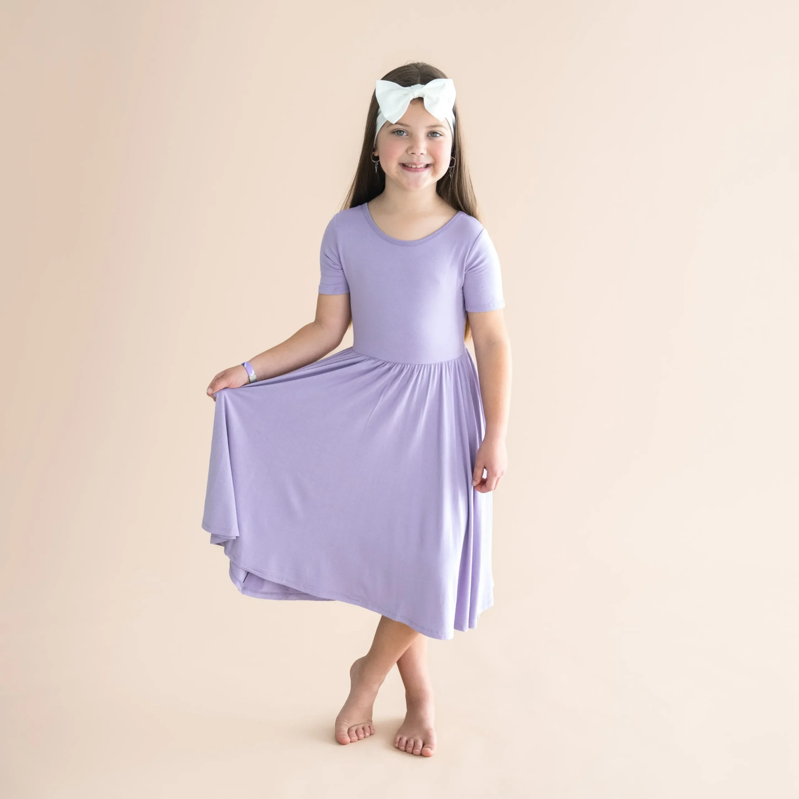 Twirl Dress in Taro
