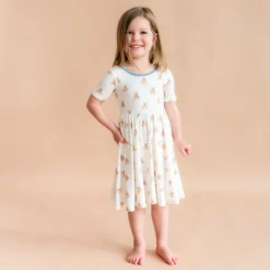 Twirl Dress in Teddy Bear
