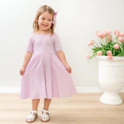 Twirl Dress in Thistle
