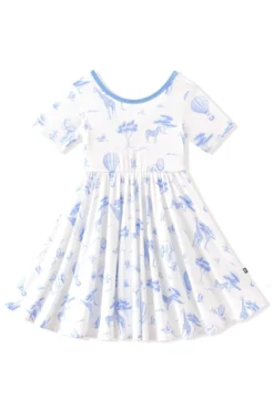 Twirl Dress in Toile Safari