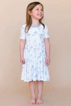 Twirl Dress in Toile Safari