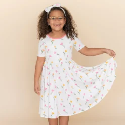 Twirl Dress in Tulip