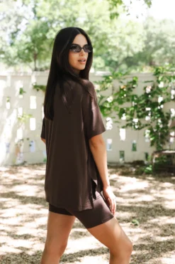 Women’s Biker Short Set in Espresso