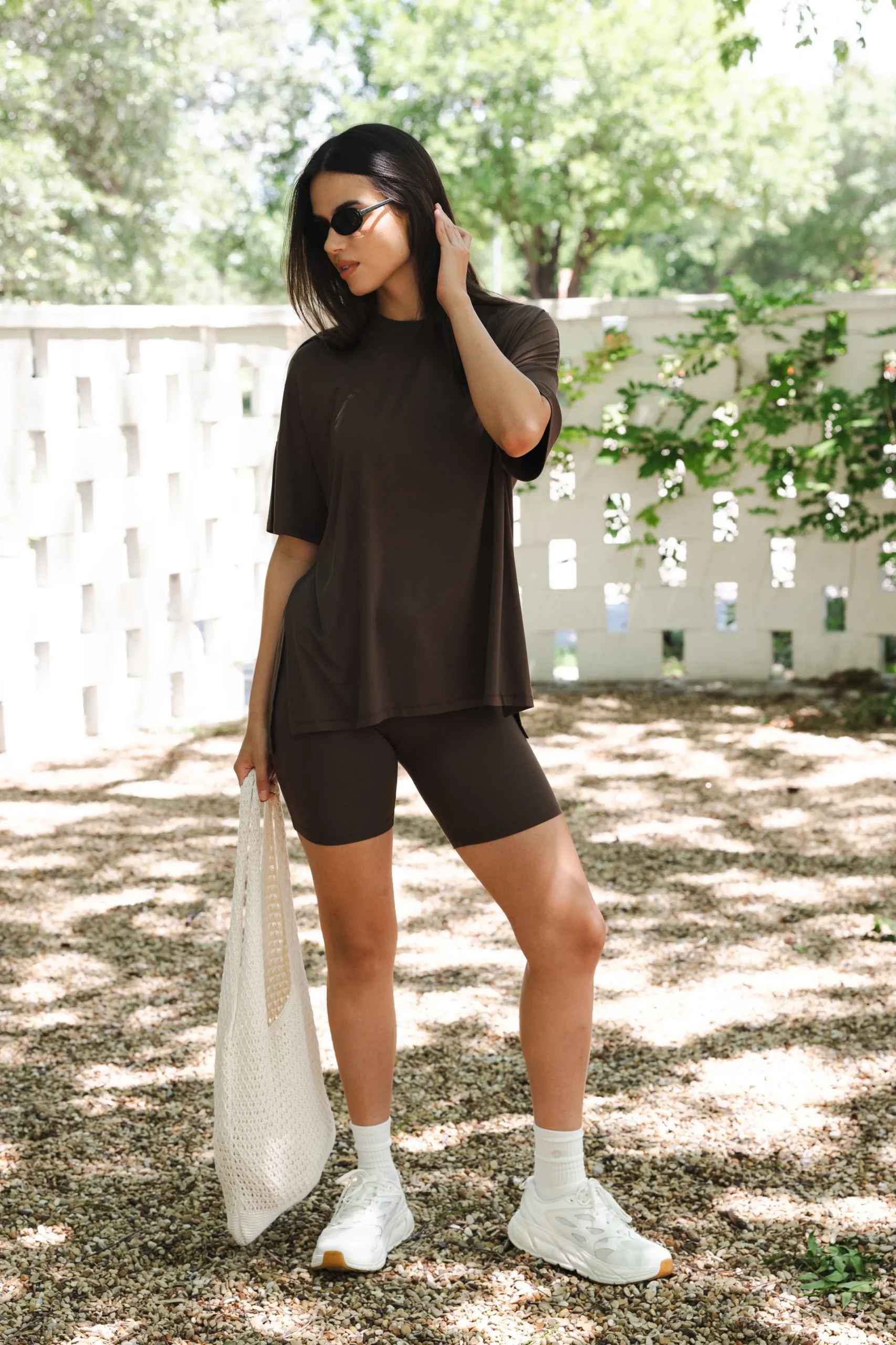 Women’s Biker Short Set in Espresso