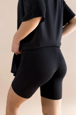 Women’s Biker Short Set in Mickey and Friends on Midnight