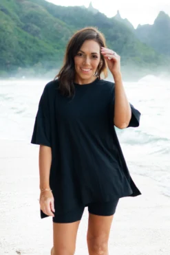 Women’s Biker Short Set in Midnight