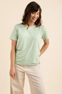 Women's Crew Neck Tee in Basil
