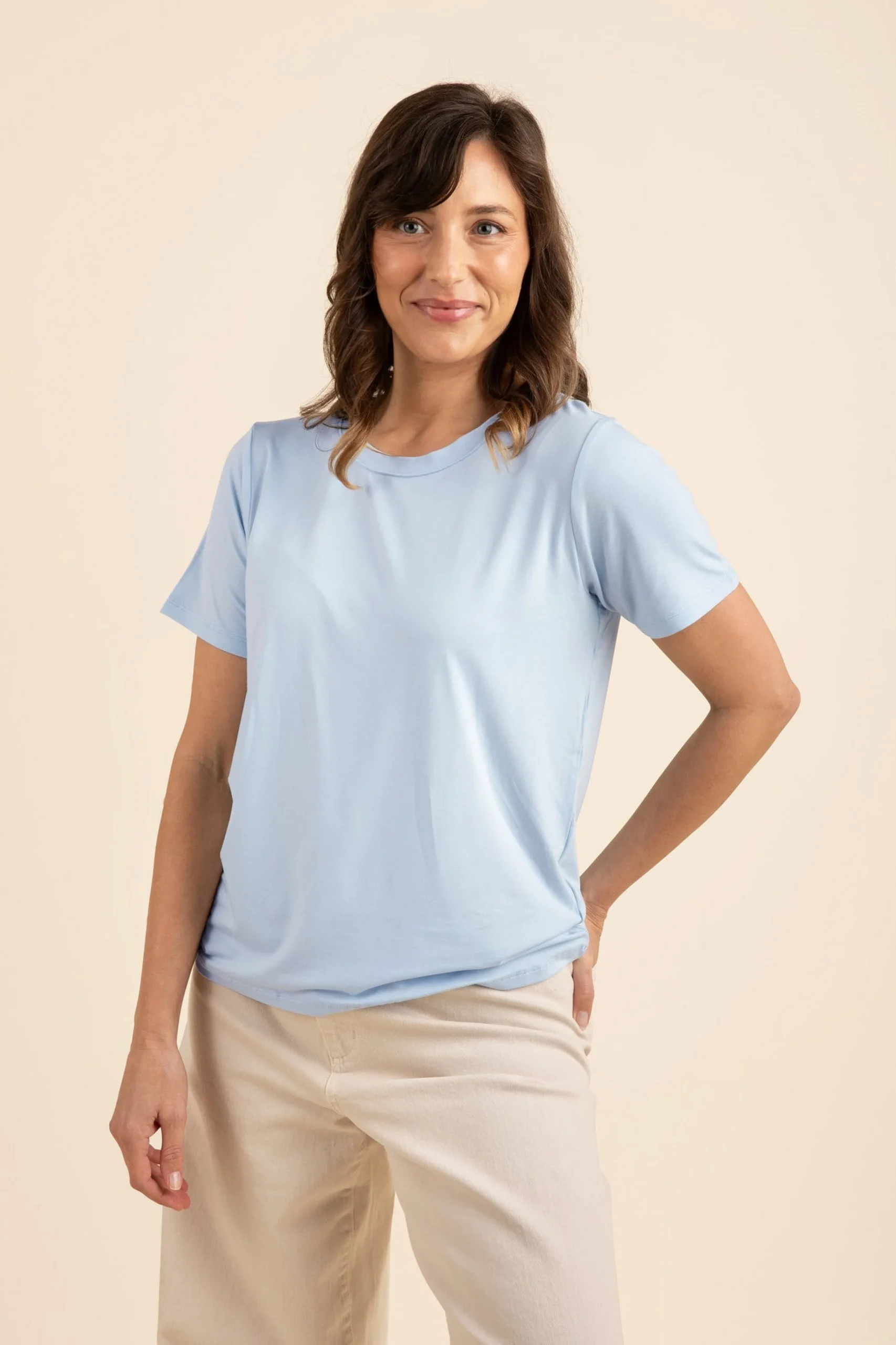 Women's Crew Neck Tee in Breeze