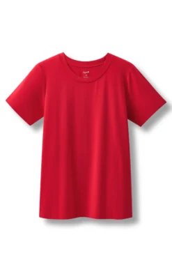 Women's Crew Neck Tee in Cardinal