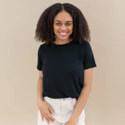 Women's Crew Neck Tee in Midnight
