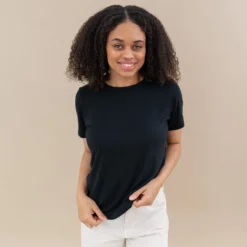 Women's Crew Neck Tee in Midnight