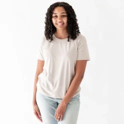 Women's Crew Neck Tee in Oat