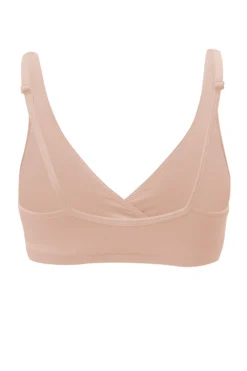 Women's Cross Front Bralette in Chai