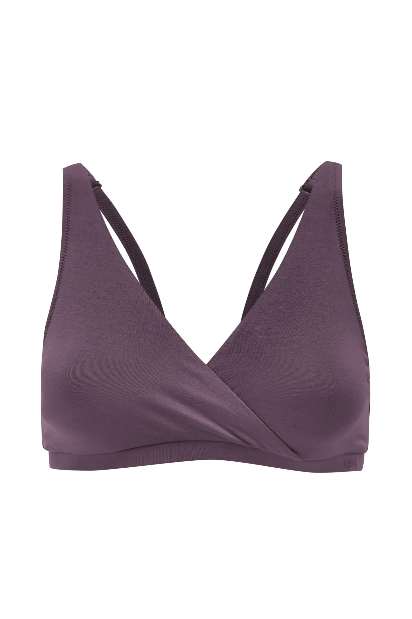 Women's Cross Front Bralette in Currant