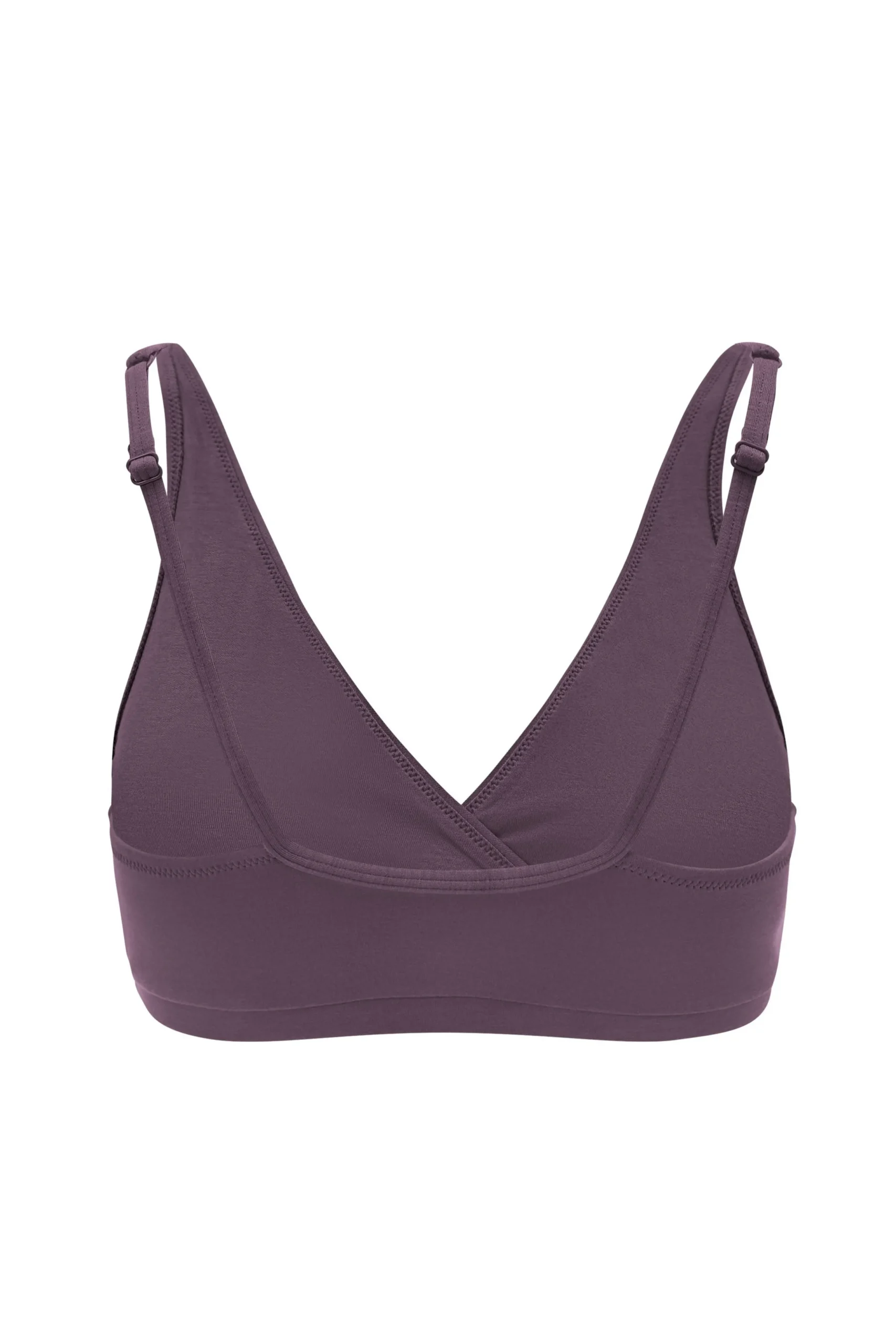 Women's Cross Front Bralette in Currant