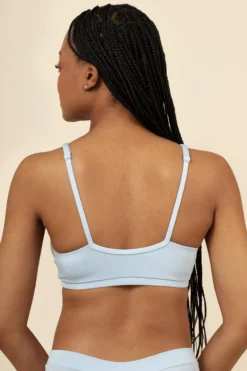 Women's Cross Front Bralette in Breeze