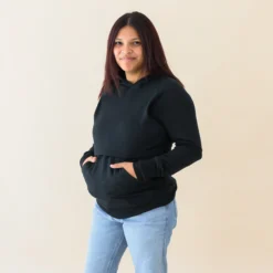 Women's French Terry Nursing Hoodie in Midnight
