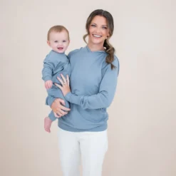 Women's French Terry Nursing Hoodie in Slate