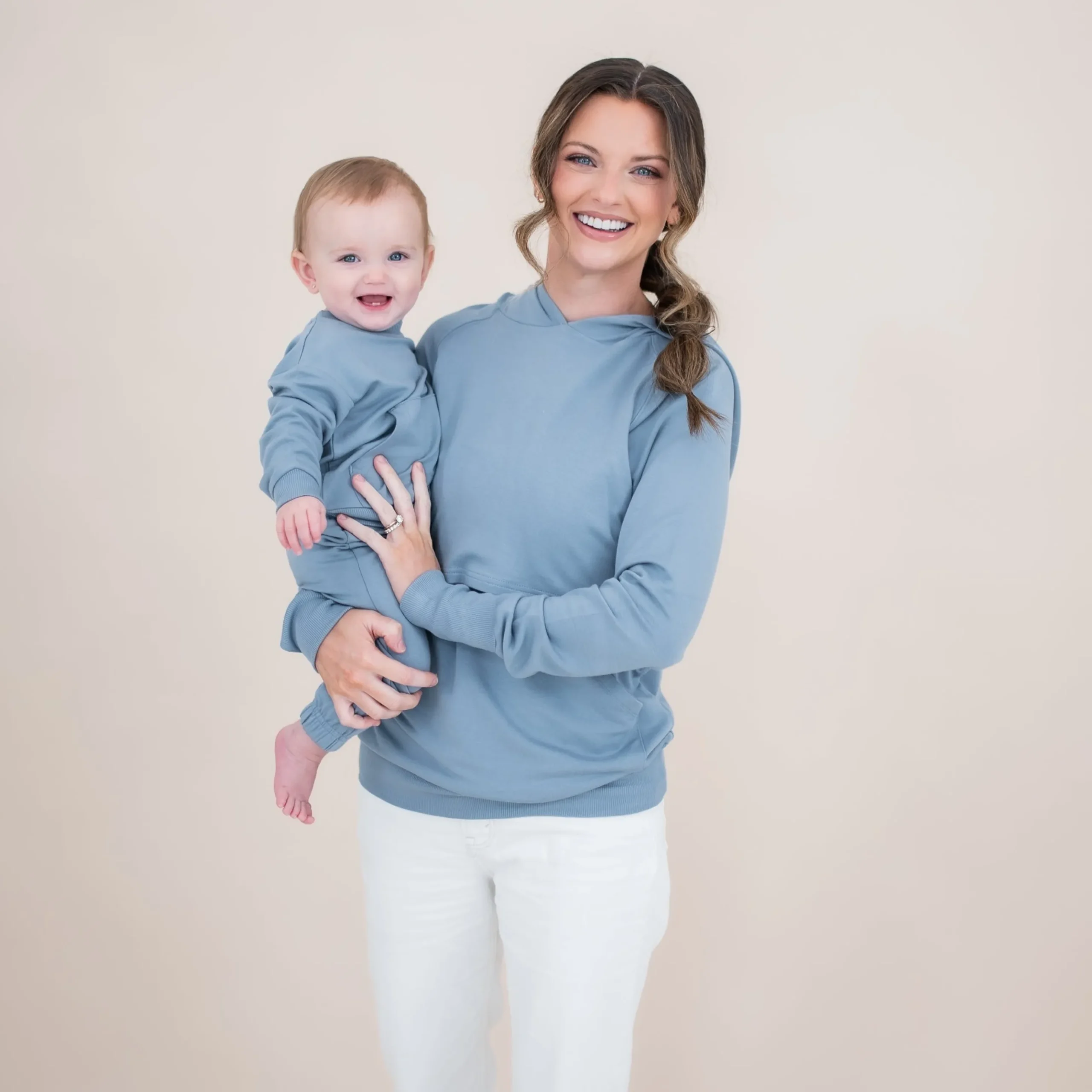Women's French Terry Nursing Hoodie in Slate