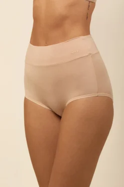 Women's High-Waisted Brief in Chai