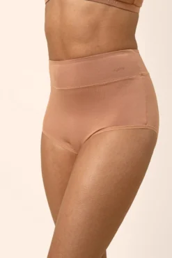 Women's High-Waisted Brief in Latte